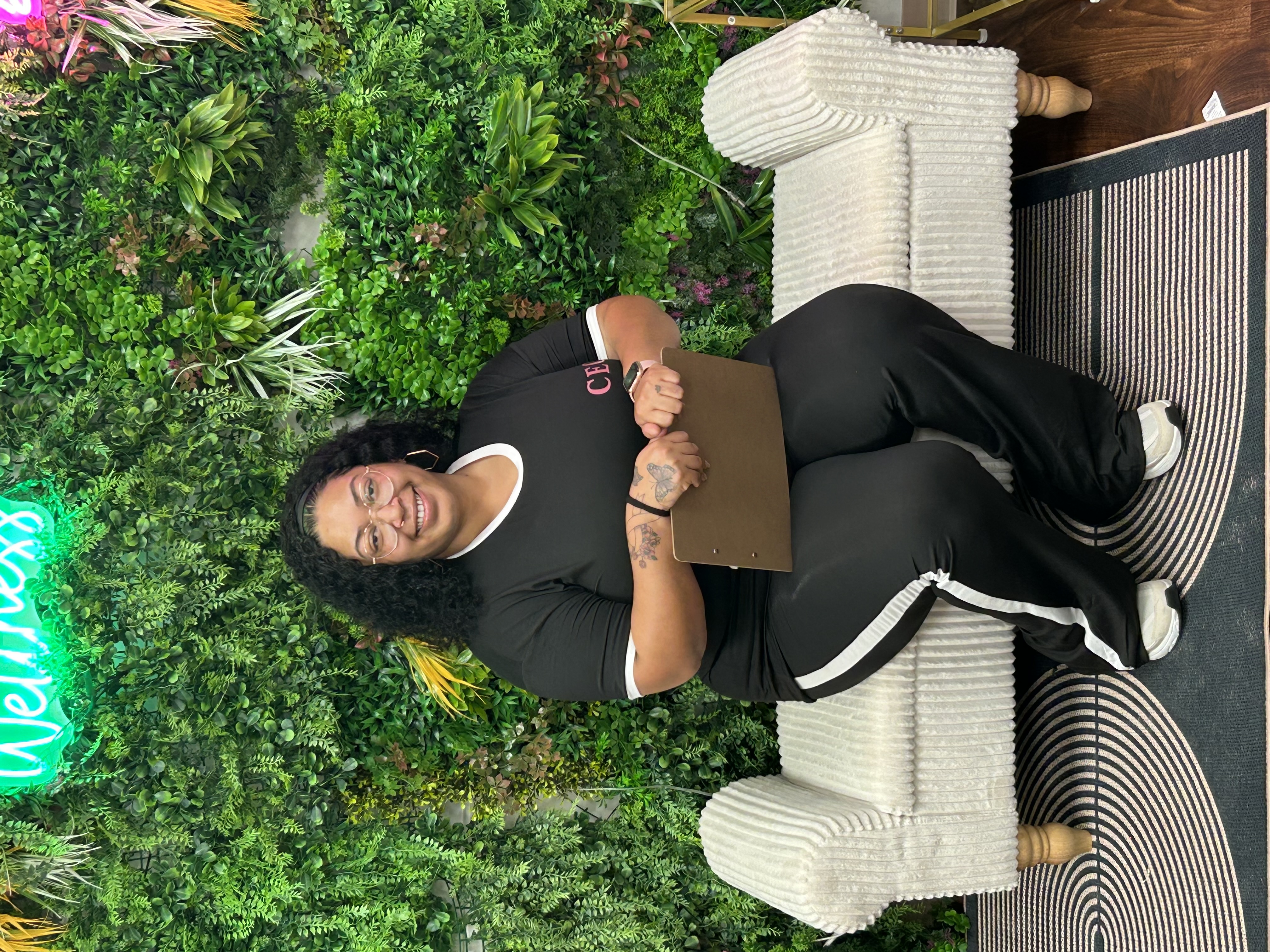DeAngela, founder and florist of Pretty Gifted Flowers
